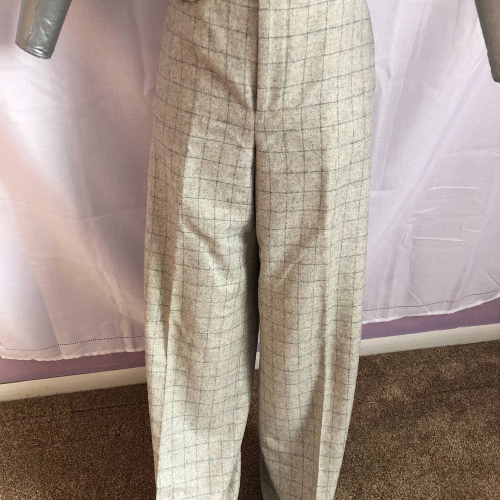 Ralph Lauren Gray Wool/Angora Blend Trousers Size 10
